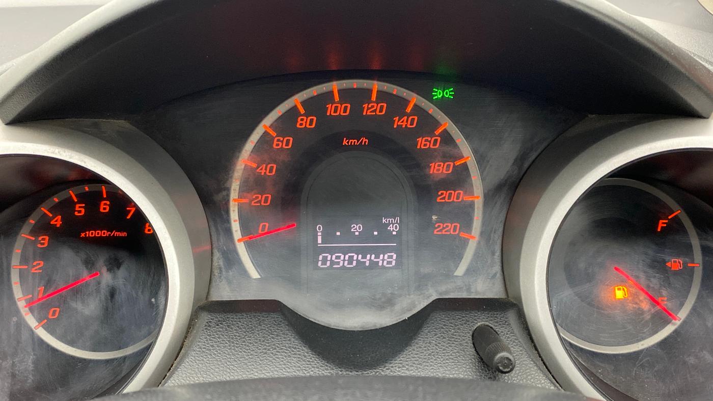 2010 Honda Jazz 1.2 BASE I VTEC, Petrol, Manual, 91,019 km, Odometer Image