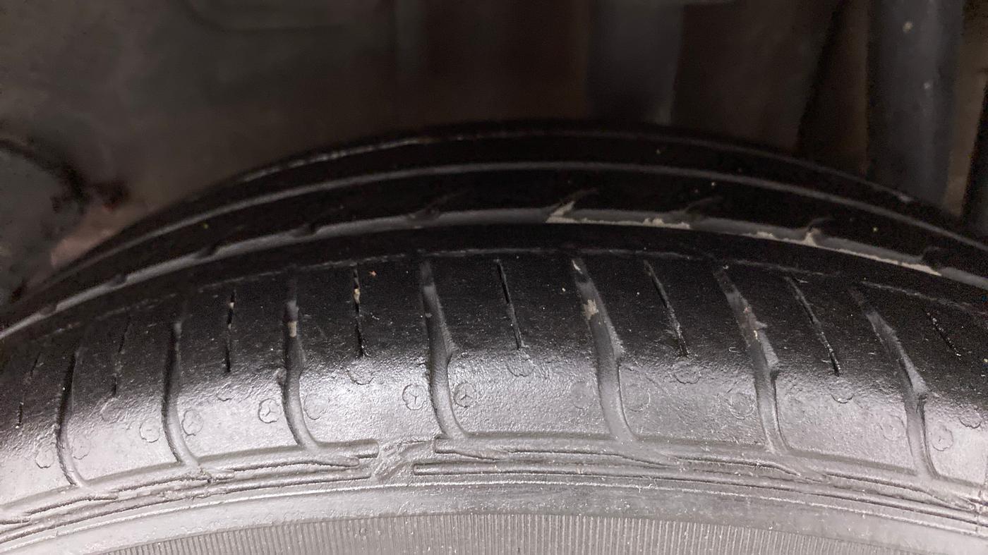 2021 Tata Tiago XZA PLUS PETROL, Petrol, Automatic, 50,187 km, Left Rear Tyre Tread