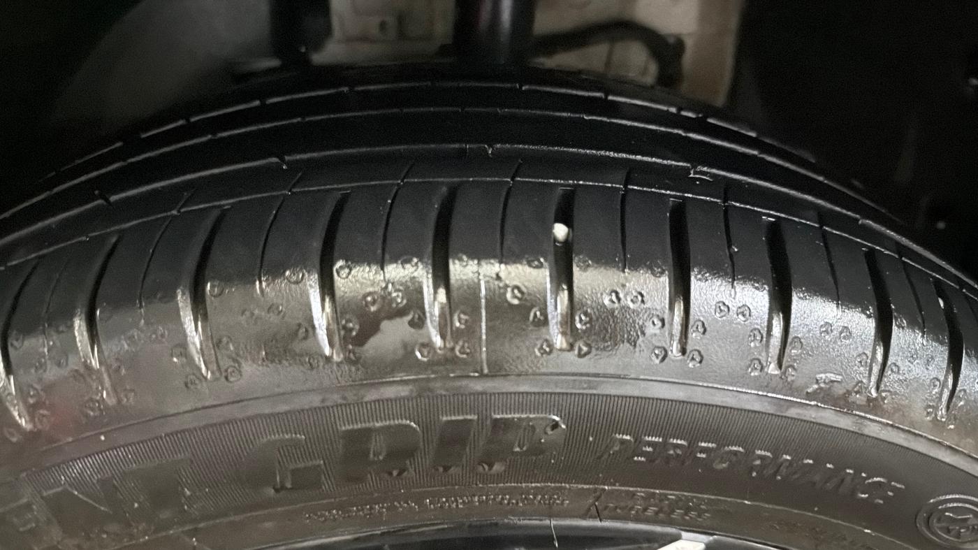 2024 Tata Curvv Accomplished S 1.2 Petrol 6MT, Petrol, Manual, 9,688 km, Left Front Tyre Tread