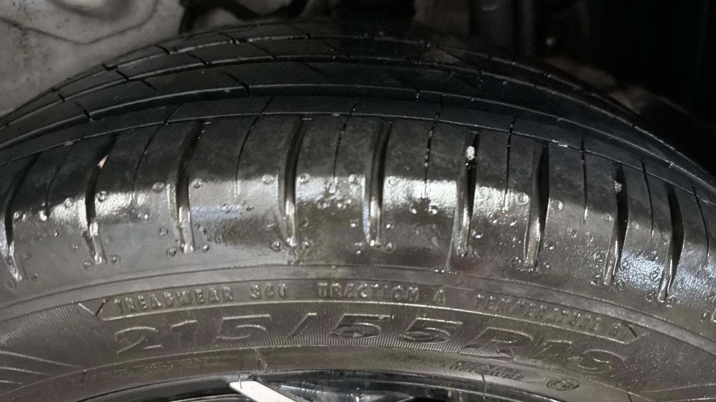 2024 Tata Curvv Accomplished S 1.2 Petrol 6MT, Petrol, Manual, 9,688 km, Left Rear Tyre Tread