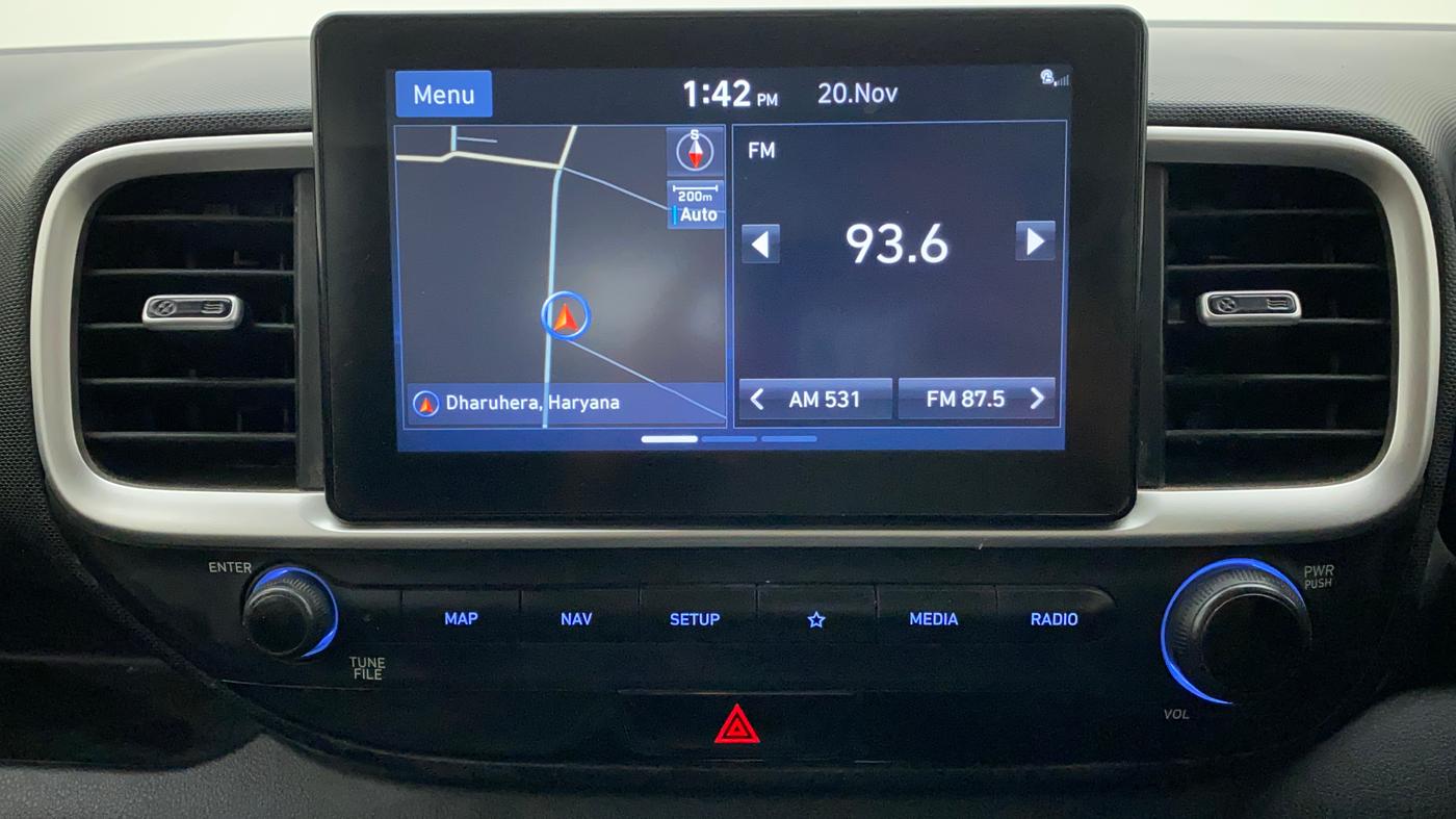 2019 Hyundai VENUE SX 1.0 (O) TURBO, Petrol, Manual, 65,989 km, Infotainment System