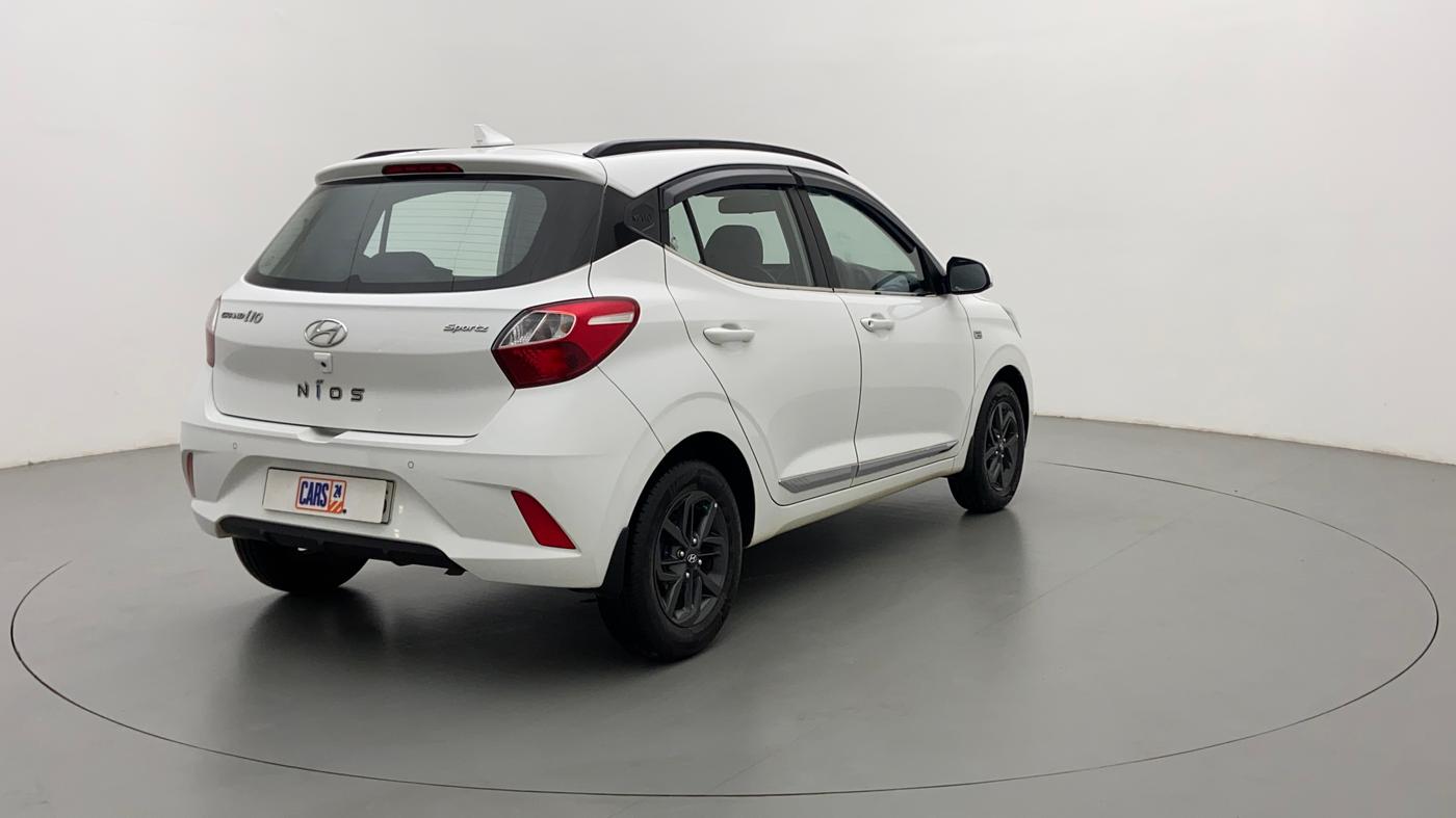 2019 Hyundai GRAND I10 NIOS SPORTZ AMT 1.2 KAPPA VTVT, Petrol, Automatic, 11,727 km, Right Back Diagonal