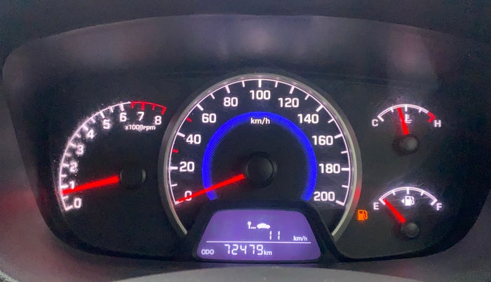 2018 Hyundai Grand i10 SPORTZ 1.2 KAPPA VTVT DUAL TONE, Petrol, Manual, 72,479 km, Odometer Image