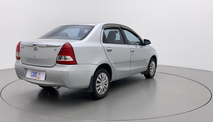 2014 Toyota Etios G, Petrol, Manual, 87,218 km, Right Back Diagonal