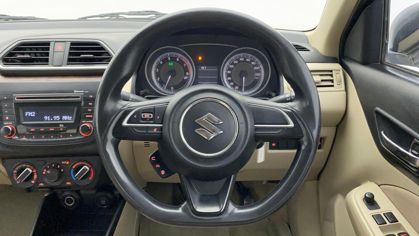 2017 Maruti Dzire VXI, Petrol, Manual, 58,427 km, Steering Wheel Close Up