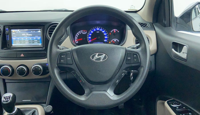 2015 Hyundai Xcent S (O) 1.2, Petrol, Manual, 34,499 km, Steering Wheel Close Up