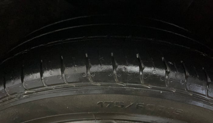 2021 Hyundai AURA SX PLUS 1.2 AMT, Petrol, Automatic, 27,227 km, Left Rear Tyre Tread