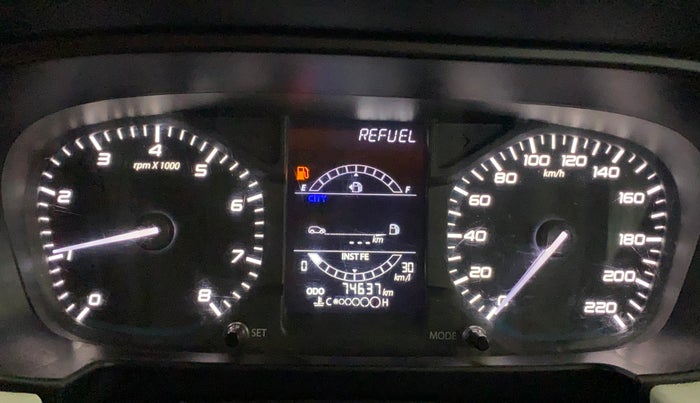 2022 Tata PUNCH ACCOMPLISHED MT, CNG, Manual, 74,630 km, Odometer Image