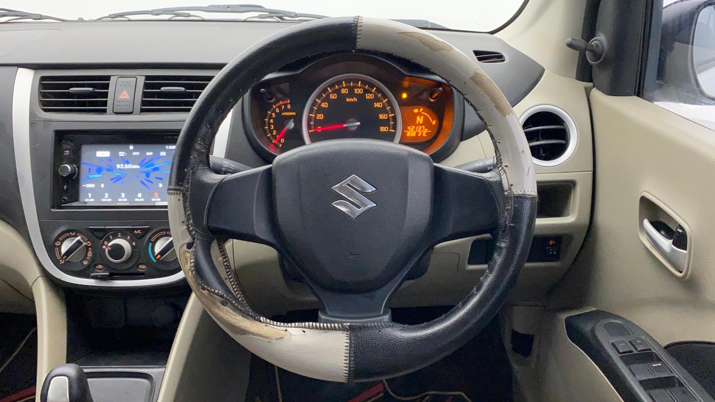 2015 Maruti Celerio VXI AMT, Petrol, Automatic, 42,137 km, Steering Wheel Close Up