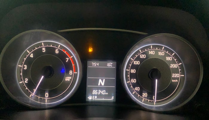 2017 Maruti Dzire VXI AMT, Petrol, Automatic, 86,340 km, Odometer Image