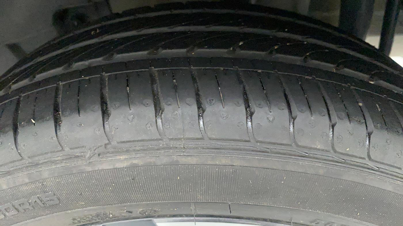 2021 Tata TIGOR 1.2 XZA+ RTN, Petrol, Automatic, 4,869 km, Left Rear Tyre Tread