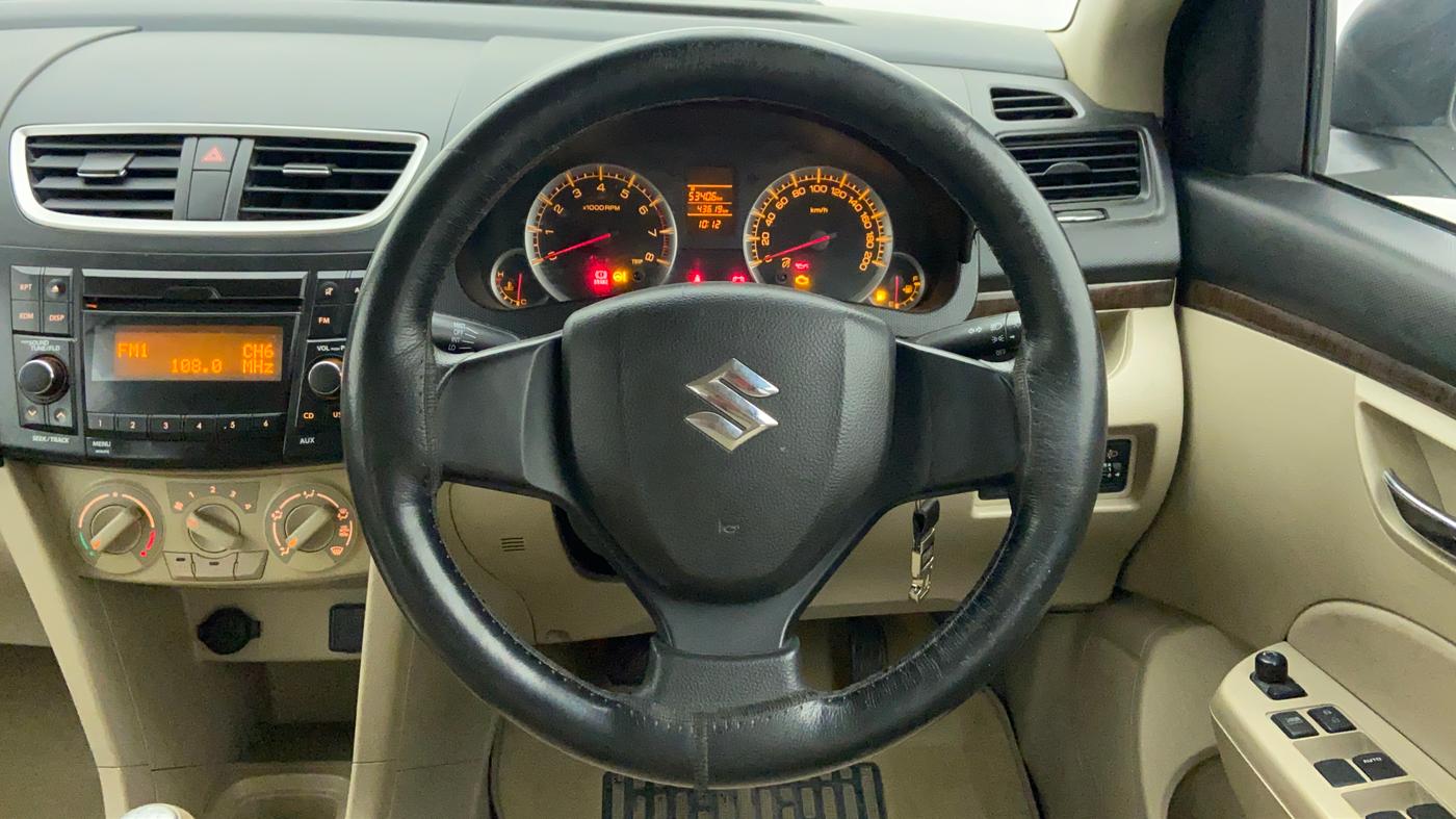 2015 Maruti Swift Dzire VXI 1.2 BS IV, Petrol, Manual, 43,576 km, Steering Wheel Close Up