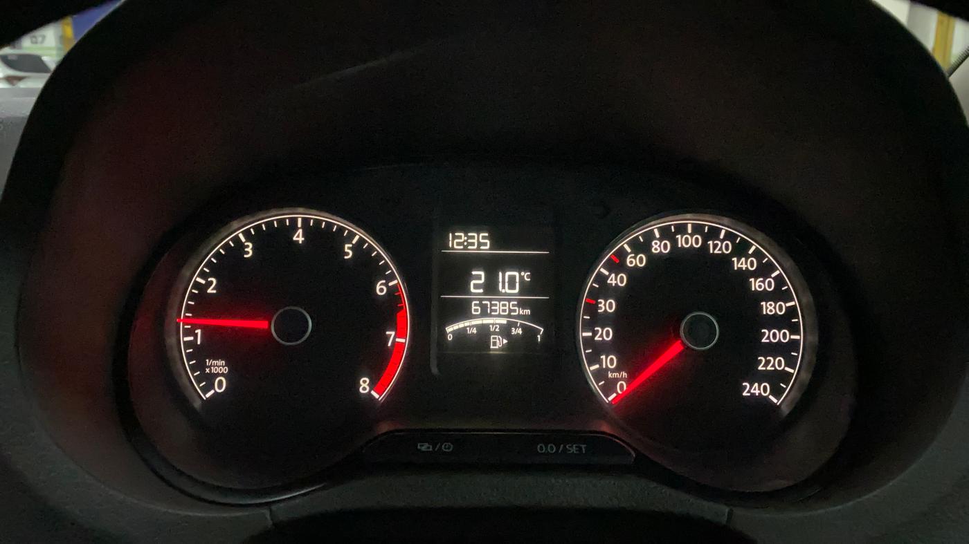 2021 Volkswagen Vento HIGHLINE 1.0L TSI, Petrol, Manual, 67,451 km, Odometer Image