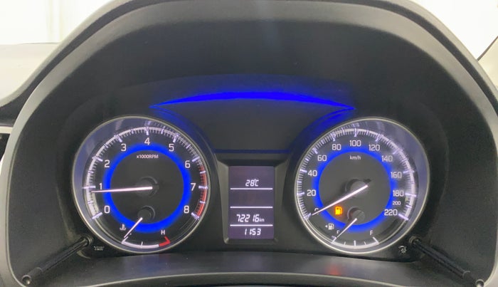 2017 Maruti Baleno DELTA PETROL 1.2, Petrol, Manual, 72,210 km, Odometer Image