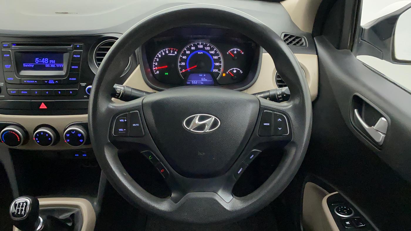 2015 Hyundai Grand i10 SPORTZ 1.2 KAPPA VTVT, Petrol, Manual, 55,211 km, Steering Wheel Close Up