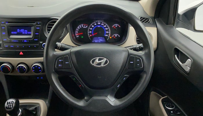 2015 Hyundai Grand i10 SPORTZ 1.2 KAPPA VTVT, Petrol, Manual, 55,211 km, Steering Wheel Close Up