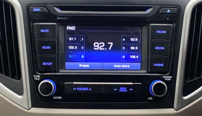 2017 Hyundai Creta E PLUS 1.6 PETROL, Petrol, Manual, 65,302 km, Infotainment System