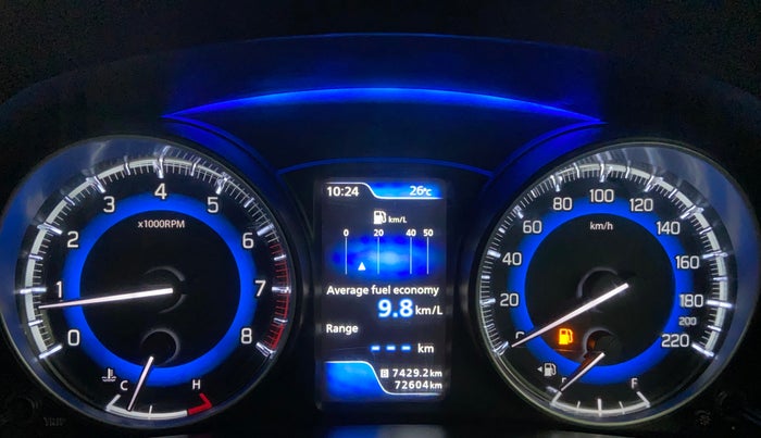 2020 Maruti Baleno ALPHA PETROL 1.2, Petrol, Manual, 72,596 km, Odometer Image