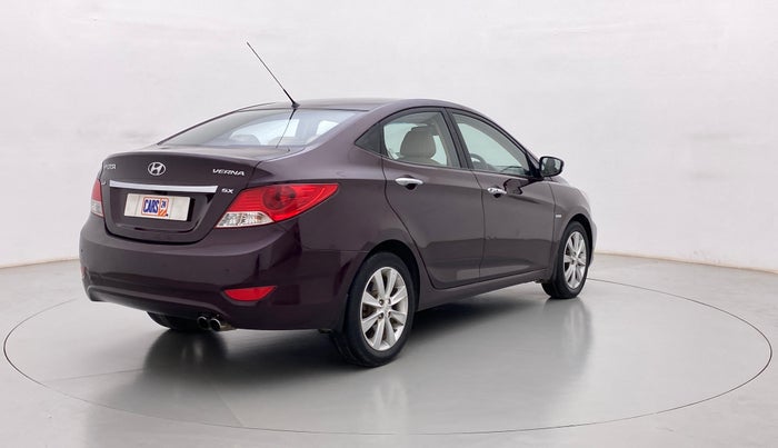 2013 Hyundai Verna FLUIDIC 1.6 CRDI SX OPT, Diesel, Manual, 85,018 km, Right Back Diagonal