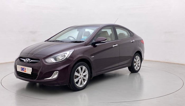 2013 Hyundai Verna FLUIDIC 1.6 CRDI SX OPT, Diesel, Manual, 85,018 km, Left Front Diagonal