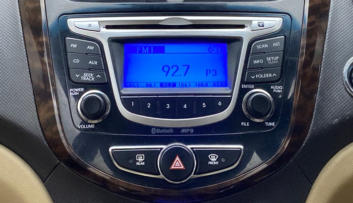 2013 Hyundai Verna FLUIDIC 1.6 CRDI SX OPT, Diesel, Manual, 85,018 km, Infotainment System