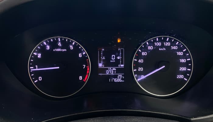 2016 Hyundai Elite i20 SPORTZ 1.2, Petrol, Manual, 1,17,686 km, Odometer Image