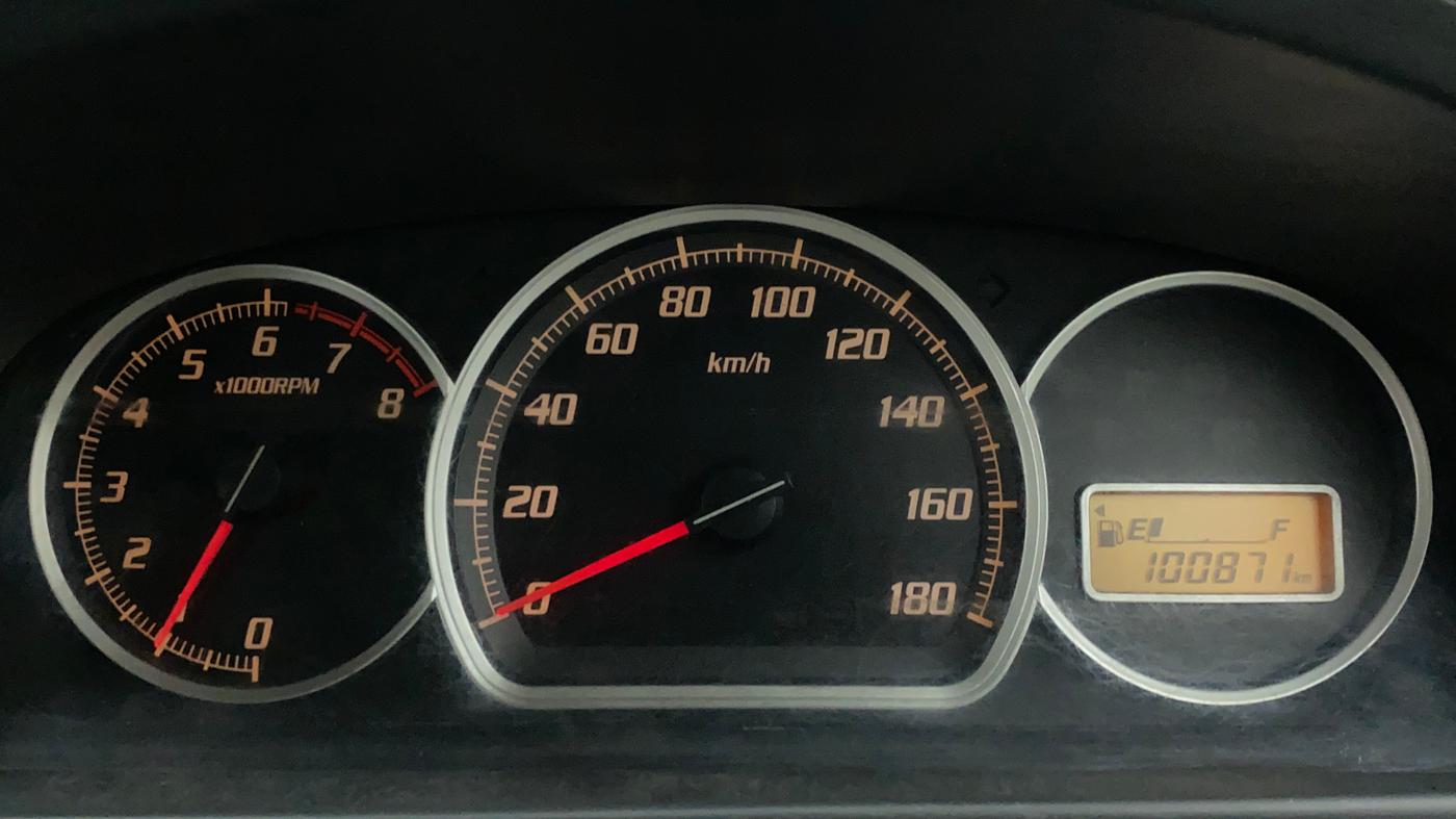 2010 Maruti Zen Estilo VXI, Petrol, Manual, 1,00,870 km, Odometer Image