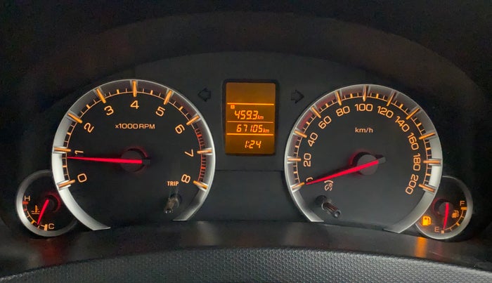 2013 Maruti Swift Dzire VXI, Petrol, Manual, 67,105 km, Odometer Image