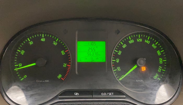 2012 Skoda Rapid AMBITION 1.6 MPI MT PLUS, Petrol, Manual, 56,370 km, Odometer Image
