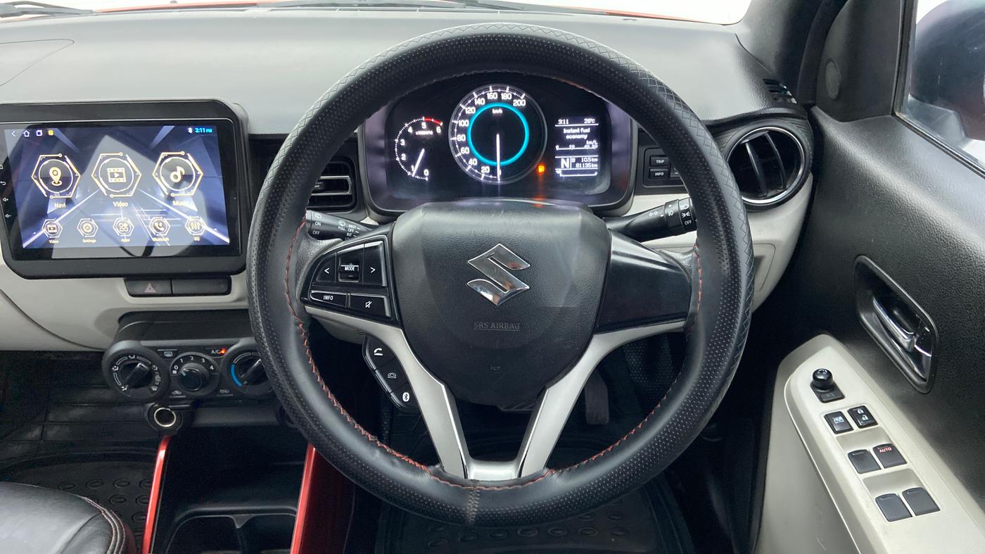 2017 Maruti IGNIS ZETA 1.3 AMT DUAL TONE, Diesel, Automatic, 81,408 km, Steering Wheel Close Up