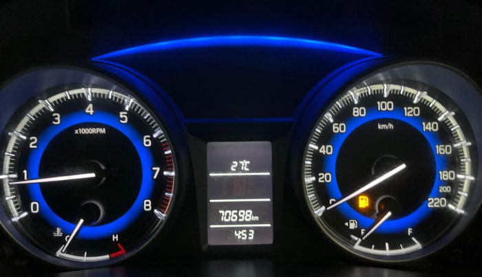 2017 Maruti Baleno DELTA PETROL 1.2, Petrol, Manual, 70,683 km, Odometer Image