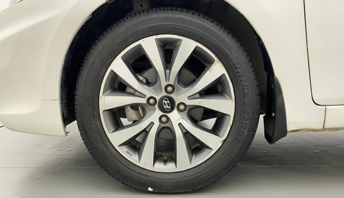 2014 Hyundai Verna FLUIDIC 1.6 VTVT SX AT, Petrol, Automatic, 43,677 km, Left Front Wheel