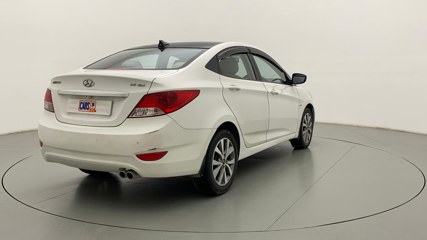 2014 Hyundai Verna FLUIDIC 1.6 VTVT SX AT, Petrol, Automatic, 43,677 km, Right Back Diagonal