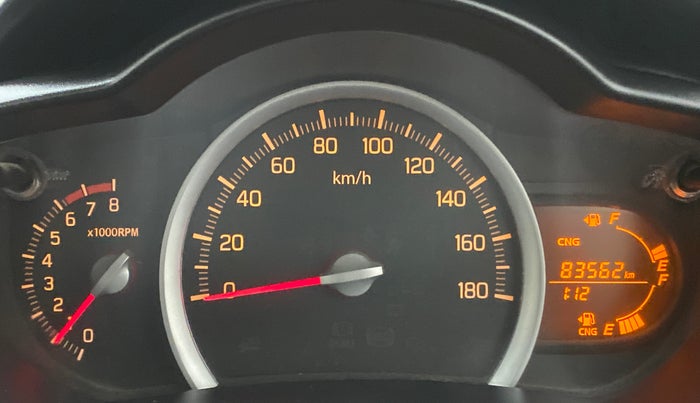 2015 Maruti Celerio VXI CNG, CNG, Manual, 83,562 km, Odometer Image