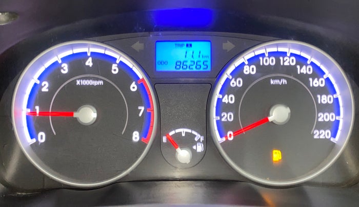 2010 Hyundai Verna TRANSFORM 1.6 VTVT, Petrol, Manual, 86,265 km, Odometer Image
