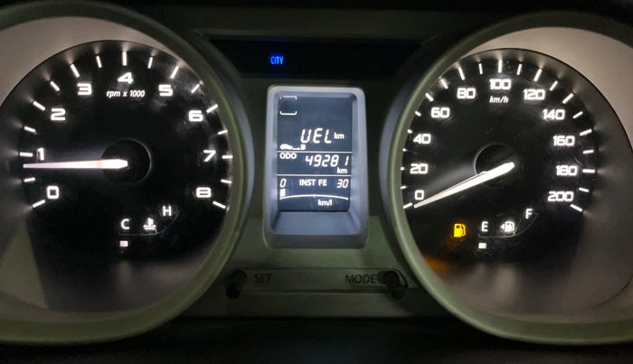 2016 Tata Tiago XZ PETROL, Petrol, Manual, 49,273 km, Odometer Image