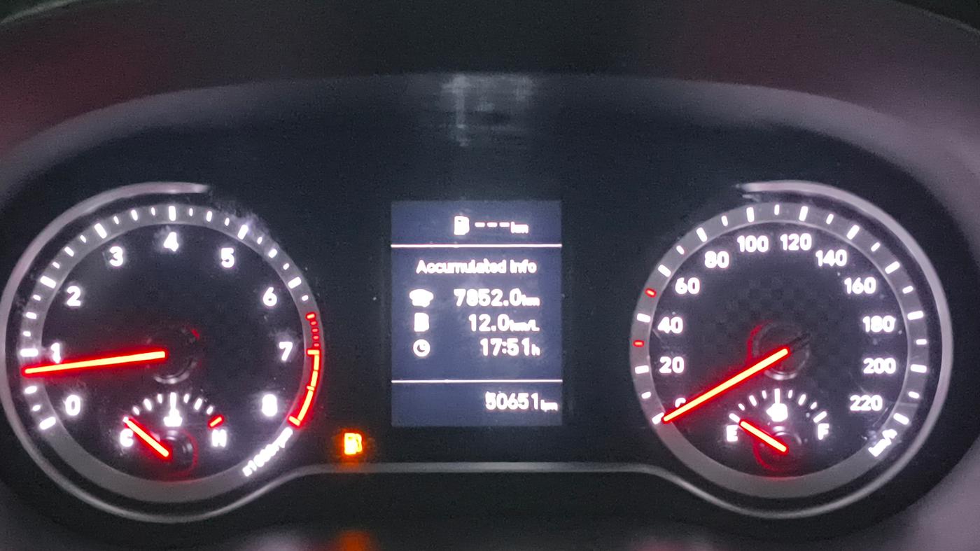 2023 Hyundai AURA SX 1.2, Petrol, Manual, 50,641 km, Odometer Image