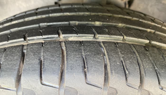 2021 Tata Harrier XMA 2.0L KRYOTEC, Diesel, Automatic, 93,588 km, Left Front Tyre Tread