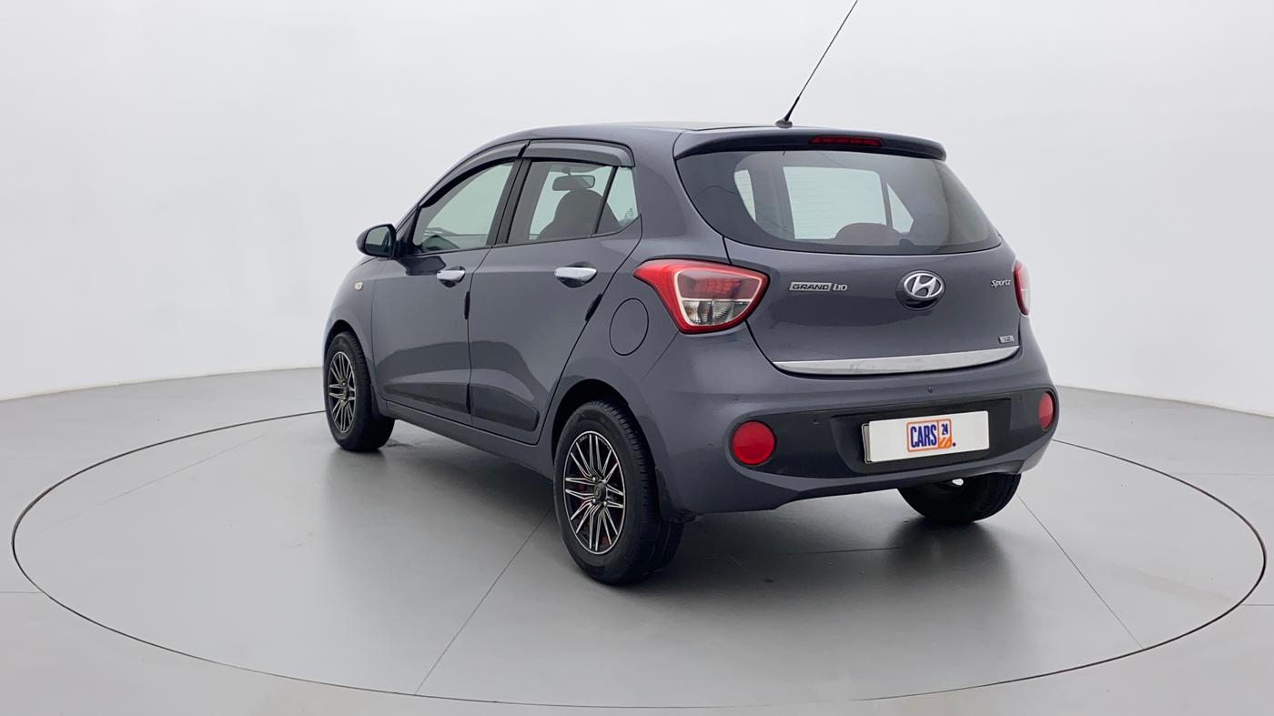 2017 Hyundai Grand i10 SPORTZ 1.2 KAPPA VTVT, Petrol, Manual, 54,505 km, Left Back Diagonal