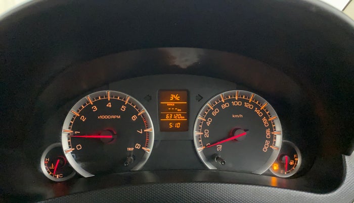 2015 Maruti Swift Dzire ZXI, Petrol, Manual, 63,089 km, Odometer Image