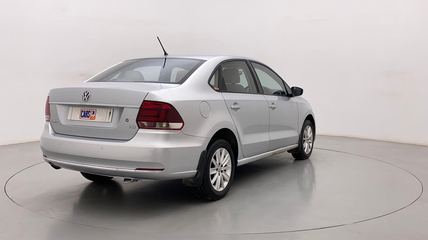 2017 Volkswagen Vento HIGHLINE PETROL AT, Petrol, Automatic, 76,839 km, Right Back Diagonal