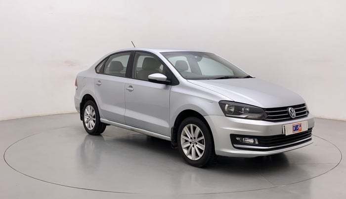 2017 Volkswagen Vento HIGHLINE PETROL AT, Petrol, Automatic, 76,839 km, Right Front Diagonal
