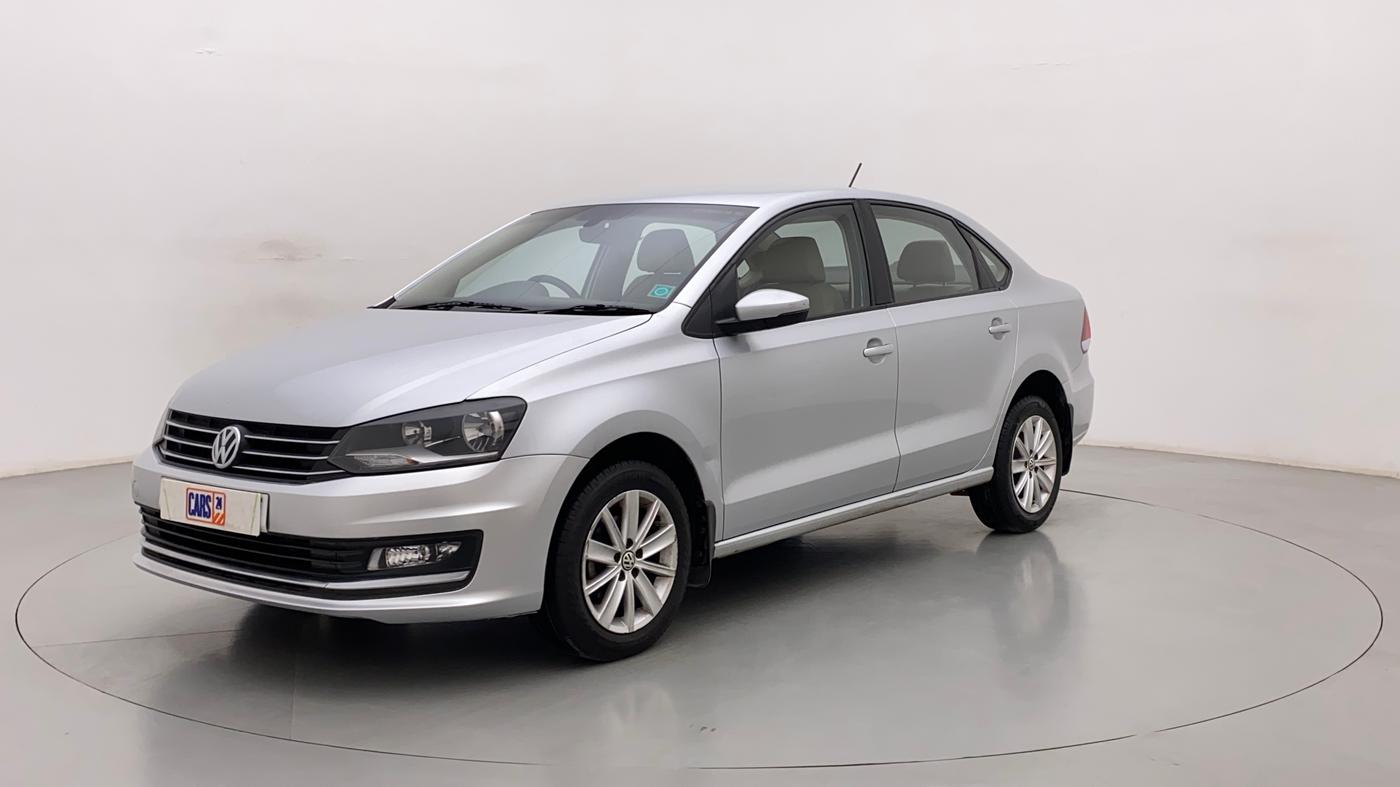 2017 Volkswagen Vento HIGHLINE PETROL AT, Petrol, Automatic, 76,839 km, Left Front Diagonal