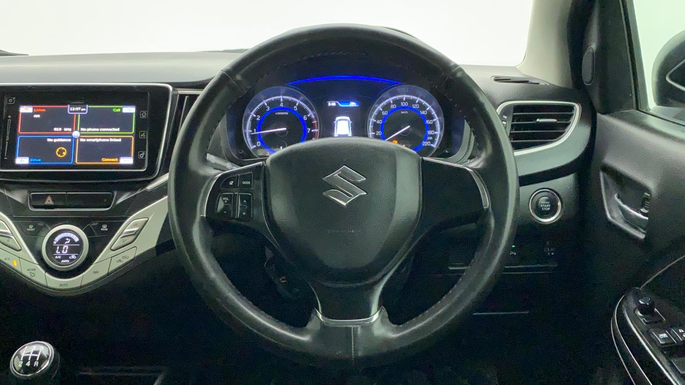 2017 Maruti Baleno ALPHA PETROL 1.2, Petrol, Manual, 78,186 km, Steering Wheel Close Up