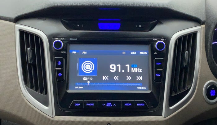 2018 Hyundai Creta SX PLUS AT 1.6 PETROL, Petrol, Automatic, 1,41,980 km, Infotainment System