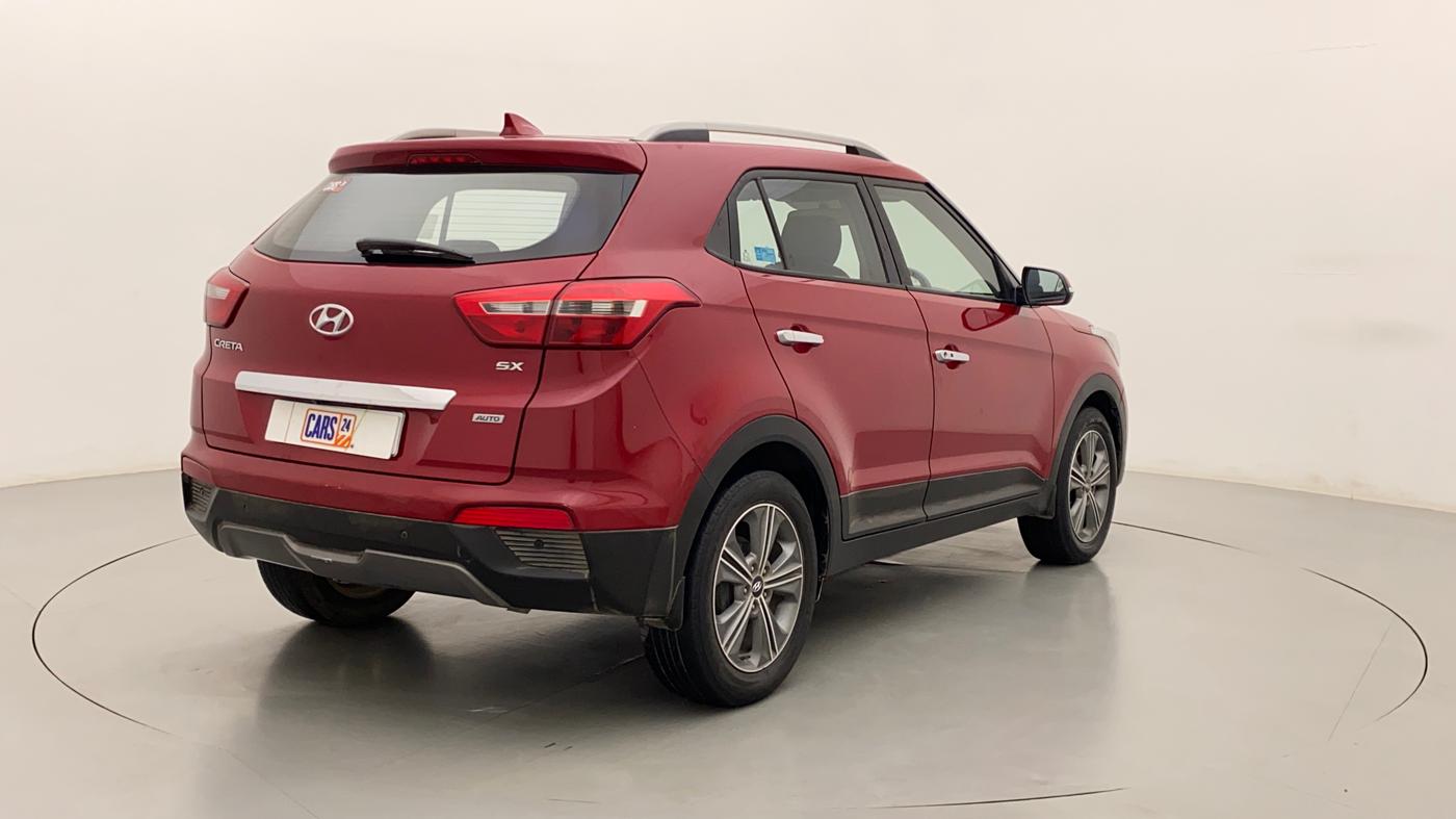 2018 Hyundai Creta SX PLUS AT 1.6 PETROL, Petrol, Automatic, 1,41,980 km, Right Back Diagonal