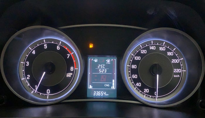 2022 Maruti Dzire ZXI CNG, CNG, Manual, 33,650 km, Odometer Image