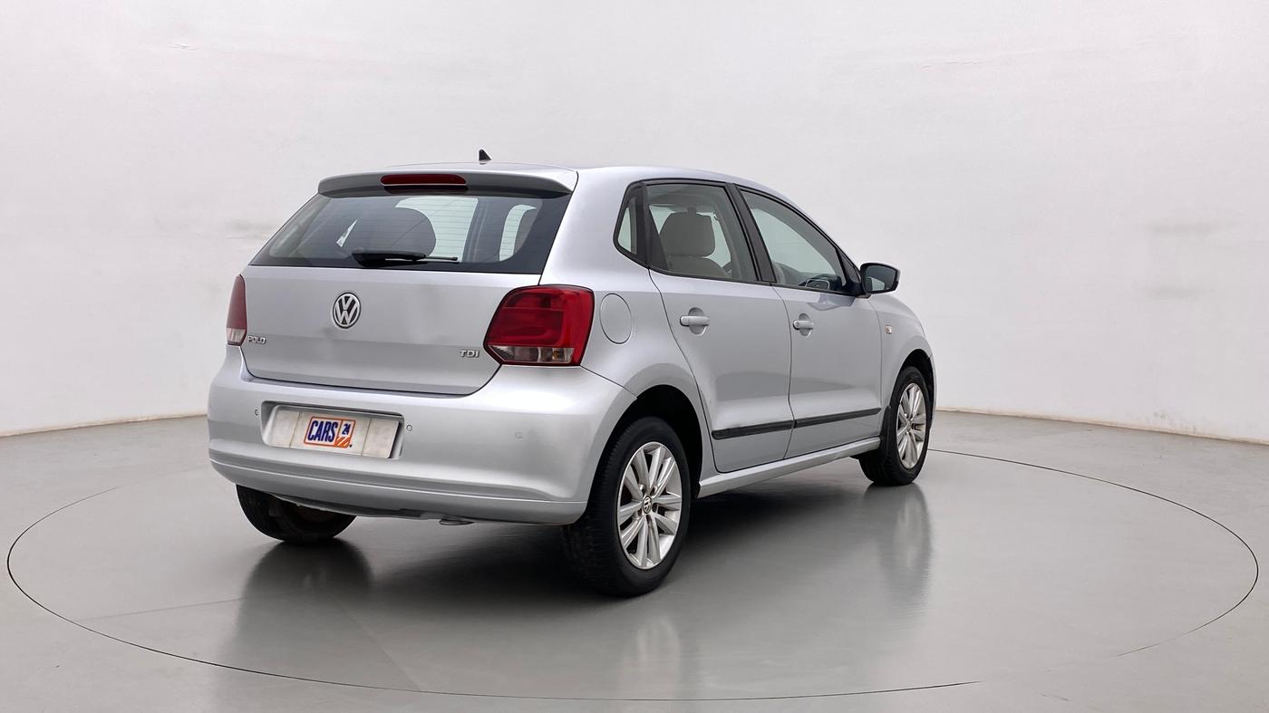 2014 Volkswagen Polo HIGHLINE DIESEL, Diesel, Manual, 1,00,888 km, Right Back Diagonal