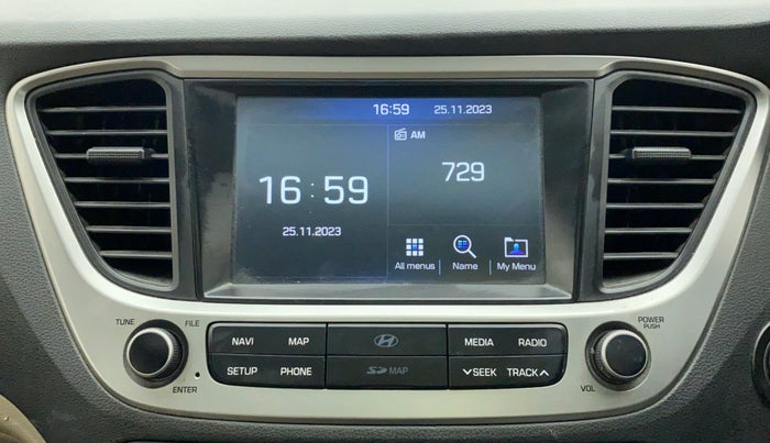 2017 Hyundai Verna 1.6 VTVT SX (O) AT, Petrol, Automatic, 71,002 km, Infotainment System
