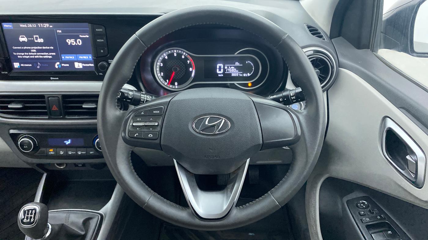 2021 Hyundai GRAND I10 NIOS Asta Petrol, Petrol, Manual, 38,281 km, Steering Wheel Close Up
